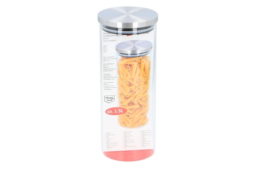 [871125212777] ALPINA Storage Jar 1.5L Ø10x25cm With Lid