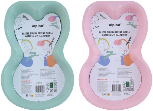[871125227250] ALPINA Easter Bunny Baking Mould 30x19.8x5.4cm