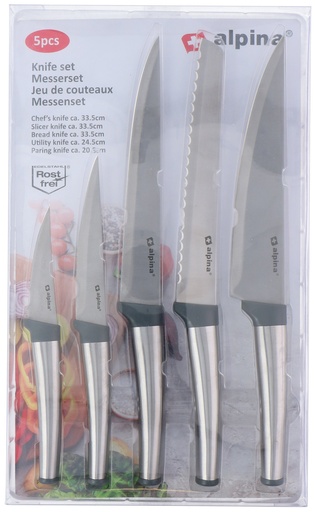 [871125216212] ALPINA Knife Set Various Knives Stainless