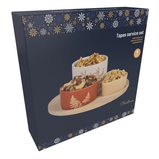 [871125225852] ALPINA Christmas Tapas Serving Dish Ø23cm
