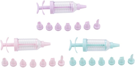 [871125224844] ALPINA Icing Syringe with Nozzles 19x6x5cm