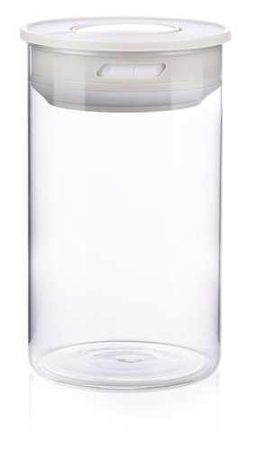 [871125224194] ALPINA Storage Jar 1L with Vacuum Lid Ø10x16.5cm