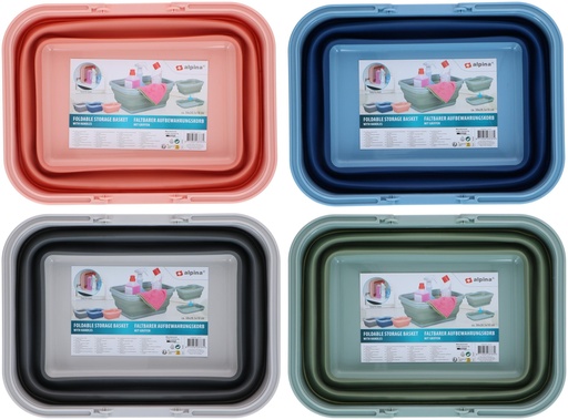 [871125223737] ALPINA Foldable Storage Basket with Handles