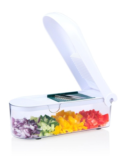 [871125255737] ALPINA Vegetable Cutter With 6 Blades 27.5x11x10.8cm