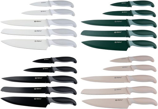 [871125255266] ALPINA Kitchen Knives 31.5/22.5/18.5cm