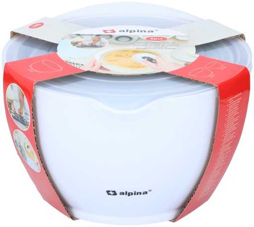 [871125217978] ALPINA Mixing Bowl with Lid 1.2/2/3.4L