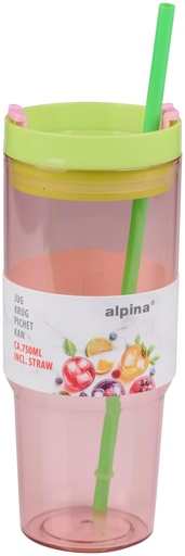 [871125233254] ALPINA Jug 750ml with Straw