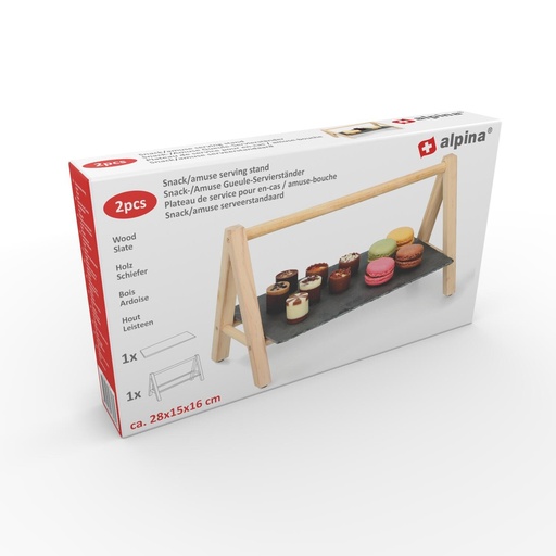 [871125217393] ALPINA Snack Tray 28x15x16cm