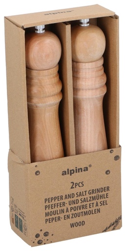 [871125256918] ALPINA Pepper and Salt Grinder 25cm
