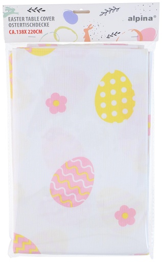 [871125227262] ALPINA Easter Table Cover 140x220cm