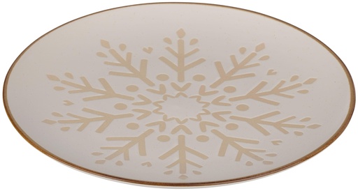 [871125258647] ALPINA Christmas Plate Snowflake Ø26.5cm