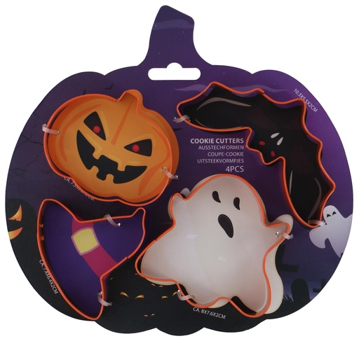 [871125255692] ALPINA Halloween Cookie Cutters Pumpkin Ghost Bat Hat