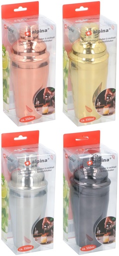 [871125249589] ALPINA Cocktail Shaker 550ml Ø8xh21cm