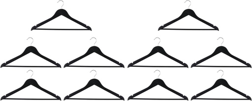 [871125235035] ALPINA Black Clothes Hanger 44x23x1.2cm