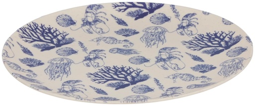 [871125233610] ALPINA Plate 20cm Ocean Print