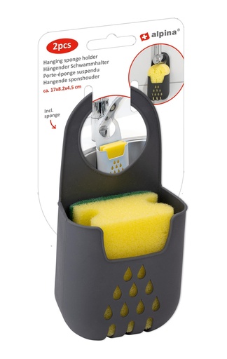 [871125224367] ALPINA Hanging Sponge Holder 17x8.2x4.5cm