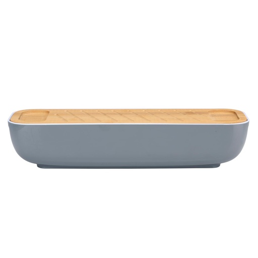 [871125224133] ALPINA Bread Box With Lid And Cutting Board