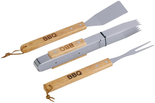 [871125243553] ALPINA BBQ Tools Tongs Spatula Fork