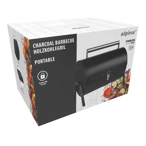 [871125229137] ALPINA BBQ Charcoal Mini 41x25x40cm
