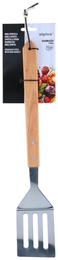 [871125229052] ALPINA BBQ Spatula 41cm Stainless Steel Oak Handle