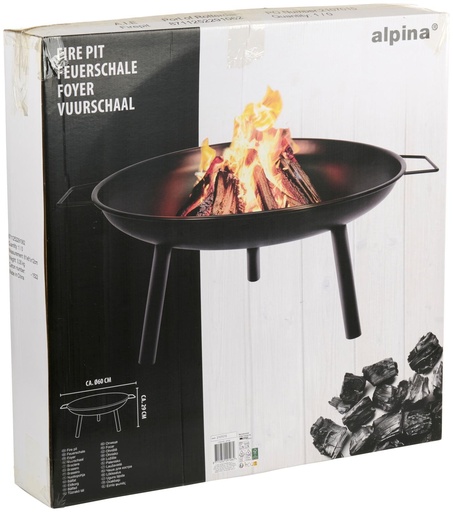[871125229106] ALPINA Firepit 60x60x29cm