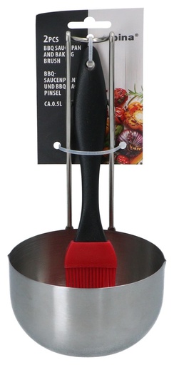 [871125227060] ALPINA BBQ Saucepan With Basting Brush