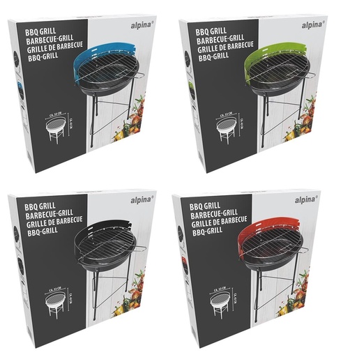 [871125229107] ALPINA Barbecue Grill 33x43cm
