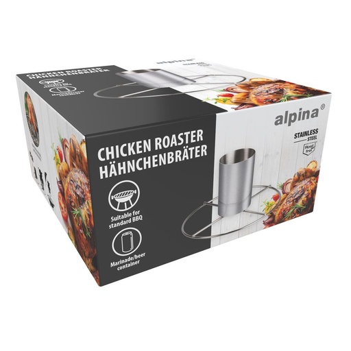 [871125229069] ALPINA Chicken Roaster Ø20x10cm for BBQ