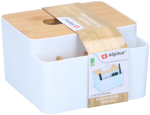 [871125218169] ALPINA Tissue Box 16.5x15.5x9.7cm