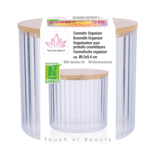 [871125224182] ALPINA Cosmetic Organizer With Bamboo Lid