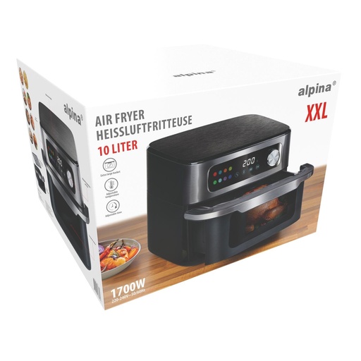 [871125243885] ALPINA 10L XXL Digital Air Fryer