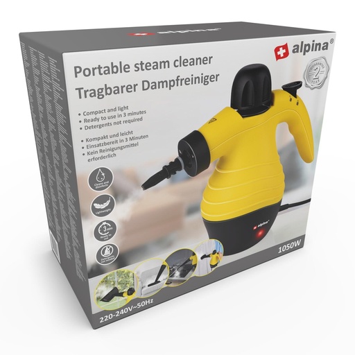 [871125225285] ALPINA Steam Cleaner Portable 1050W