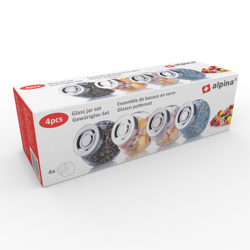 [871125218522] ALPINA Storage Jar 200ml 8x8x6cm