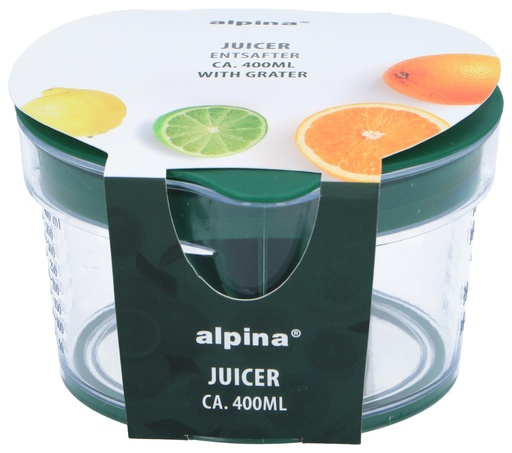 [871125243870] ALPINA Juicer 400ml with Grater