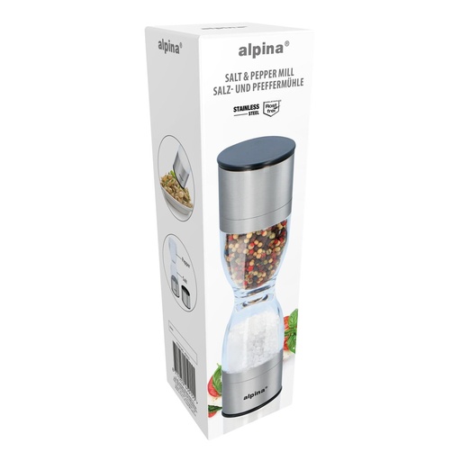 [871125245015] ALPINA Pepper and Salt Mill Ø6x22cm