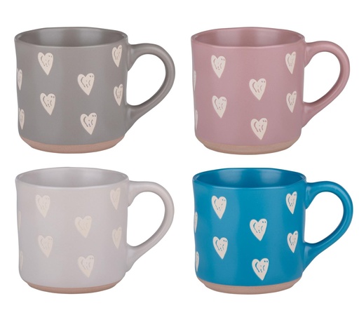[871125258640] ALPINA Mug 350ml with Heart Pattern