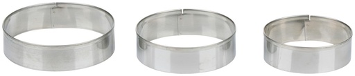 [871125235198] ALPINA Baking Ring 8x8x2cm Stainless Steel