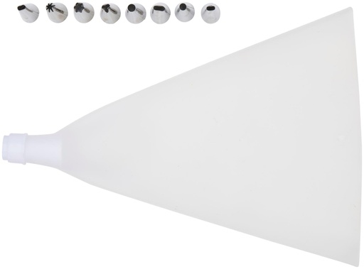 [871125224850] ALPINA Piping Bag with 8 Nozzles