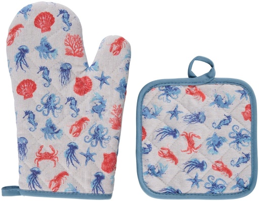 [871125233475] ALPINA Oven Mitt and Pot Holder 18x29cm