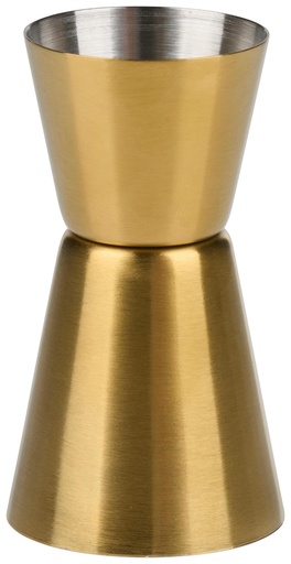 [871125242729] ALPINA Cocktail Measuring Cup Gold Ø3.9xh8.1cm