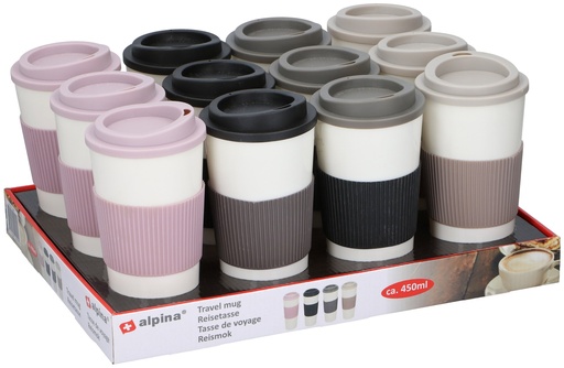 [871125212949] ALPINA Travel Mug 450ml Ø9x17.5cm