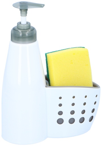 [871125212658] ALPINA Soap Dispenser with Sponge Holder 15x7x20cm