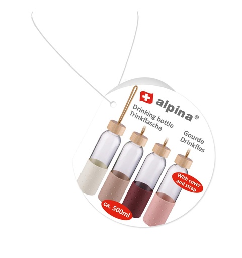 [871125223055] ALPINA Drinking Bottle 500ml With Carrying Strap