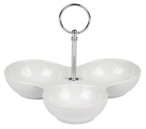 [871125215504] ALPINA Serving Dish 3 Section 20x16cm