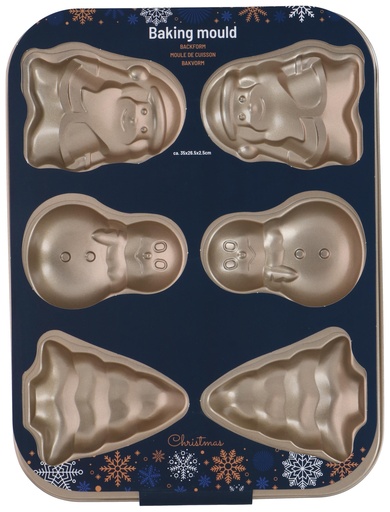 [871125225905] ALPINA Christmas Baking Mould 35x26.5x2.5cm