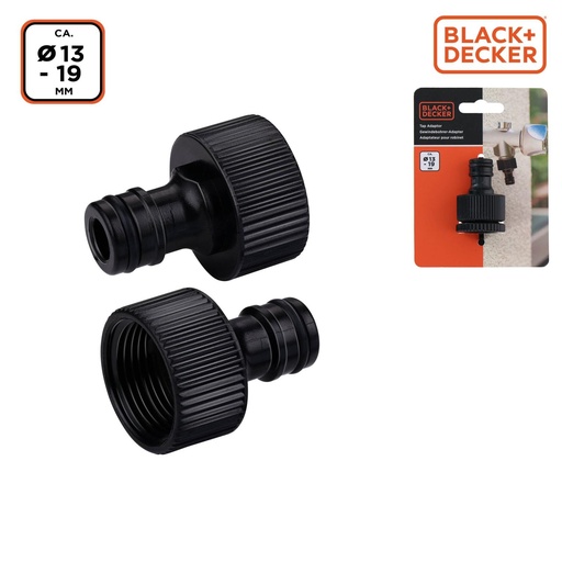 [871125223605] BLACK+DECKER Tap Adaptor 1/2 and 3/4 Inch Reducer