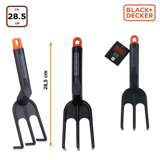 [871125223537] BLACK+DECKER Garden Hand Cultivator 28.5cm