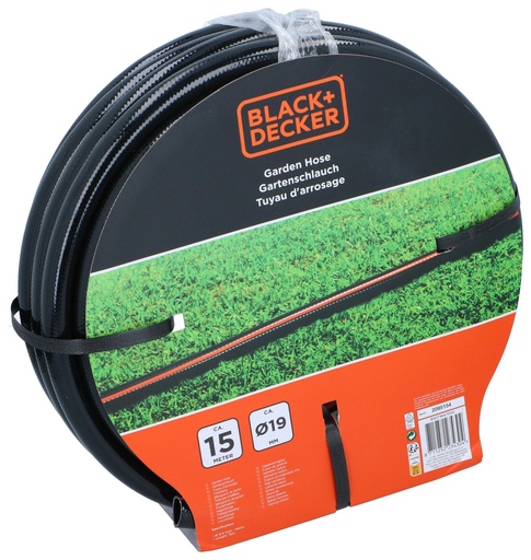 [871125223430] BLACK+DECKER Garden Hose Ø19mm x 15m