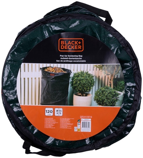 [871125223704] BLACK+DECKER Pop-up Garden Bag 120L 45x75cm