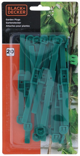 [871125223697] BLACK+DECKER Garden Plugs 14x0.8cm Green